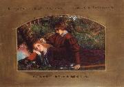 Arthur Hughes Enid and Geraint oil on canvas